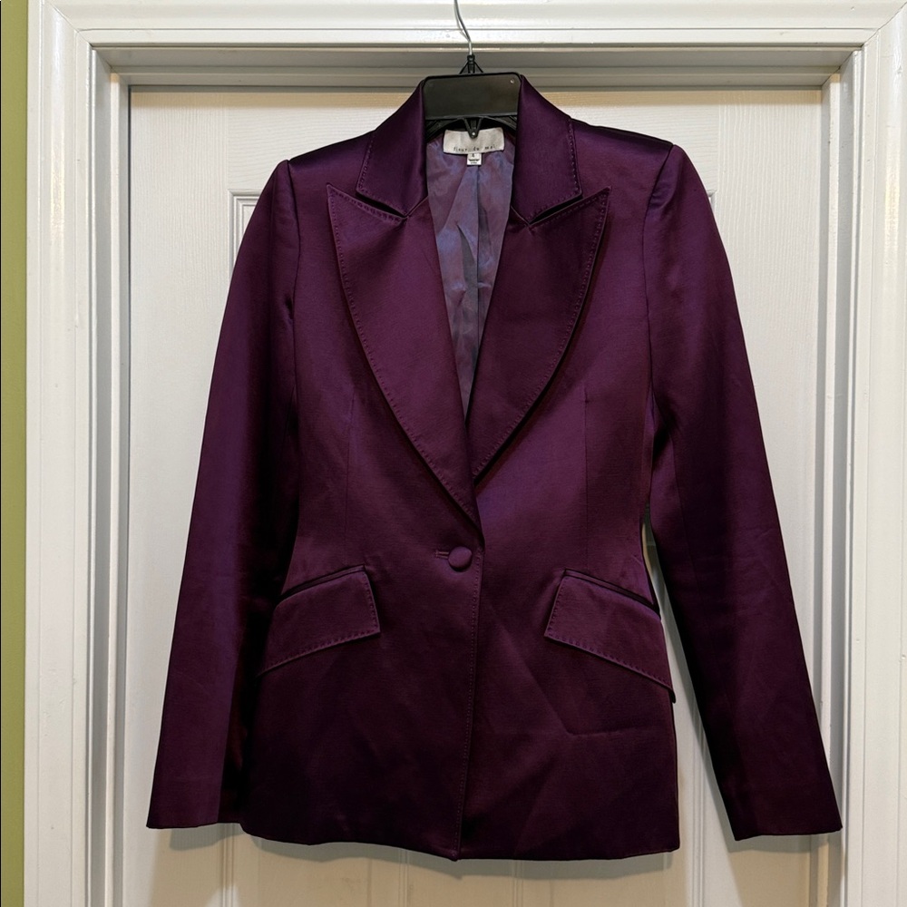 Fleur du Mal Deep Purple Blazer - size 4